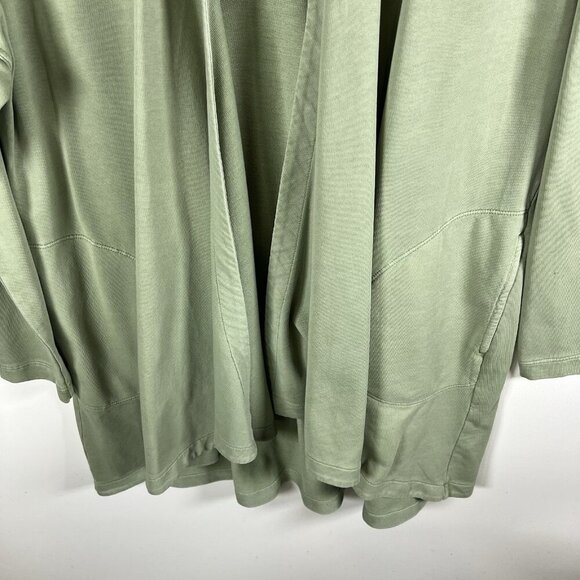 J. Jill Pure Jill Limestone Green Organic Cotton‎ Cardigan Pockets NWT SZ PM - Picture 4 of 9